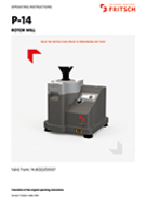 Operating manual Rotor Mill P-14