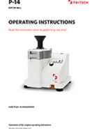 Operating manual Rotor Mill P-14
