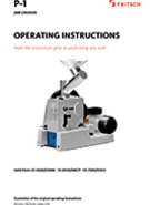 Operating manual Jaw Crushers PULVERISETTE 1 classic line