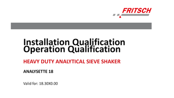 IQ/OQ documentation (questionnaire format - implementation not included) IQ/OQ documentation (questionnaire format - implementation not included)