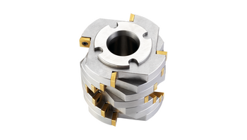 Disk milling cutter rotor with indexable inserts and fixed knives made of hardmetal tungsten carbide Disk milling cutter rotor with indexable inserts and fixed knives made of hardmetal tungsten carbide