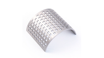 Sieve insert 2 mm square perforation, made of stainless steel 316L
